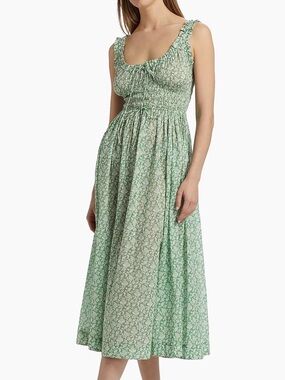 doen green silk dress Pine Green Long Silk Dress with Draped Neckline main image 0